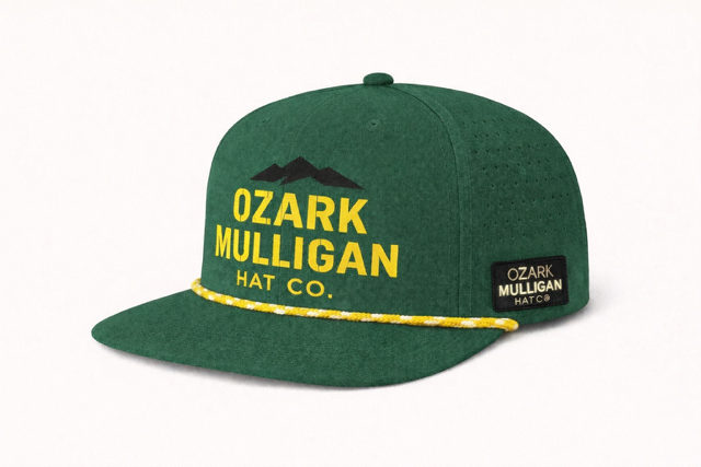 Ozark Mulligan Classic Rope Hat – Green & Yellow
