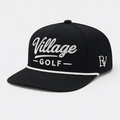 Village Golf – Classic Rope Hat – Black & White